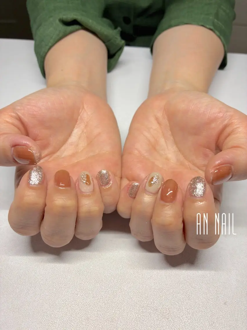 ネイル ニュアンスネイル 夏ネイル ハンドネイル AN Nailのネイルデザイン