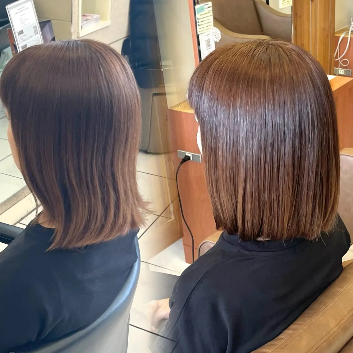ミディアム カラー 透明感カラー カット ヘアカラー 🫧透明感 ×艶🫧 吉田 陽菜のヘアスタイル