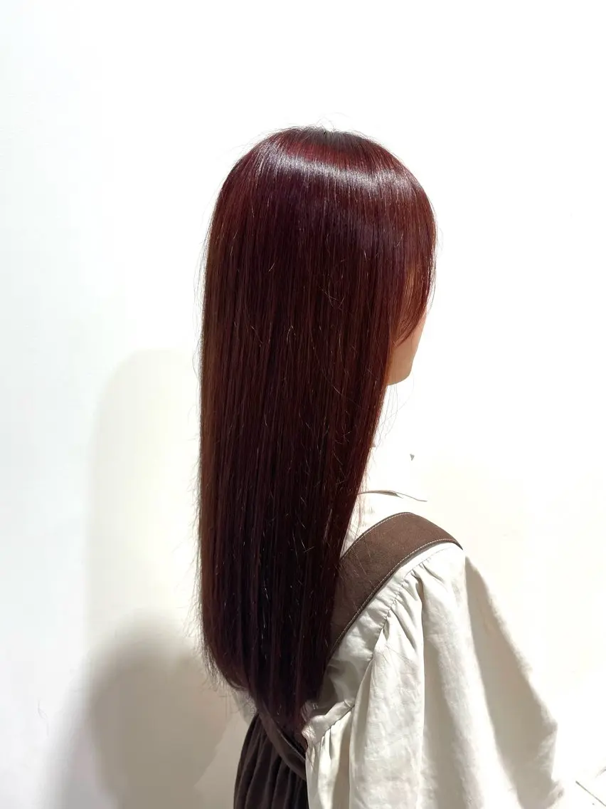 カラー ブリーチ ブリーチなしカラー ヘアカラー たけみ りさのヘアスタイル