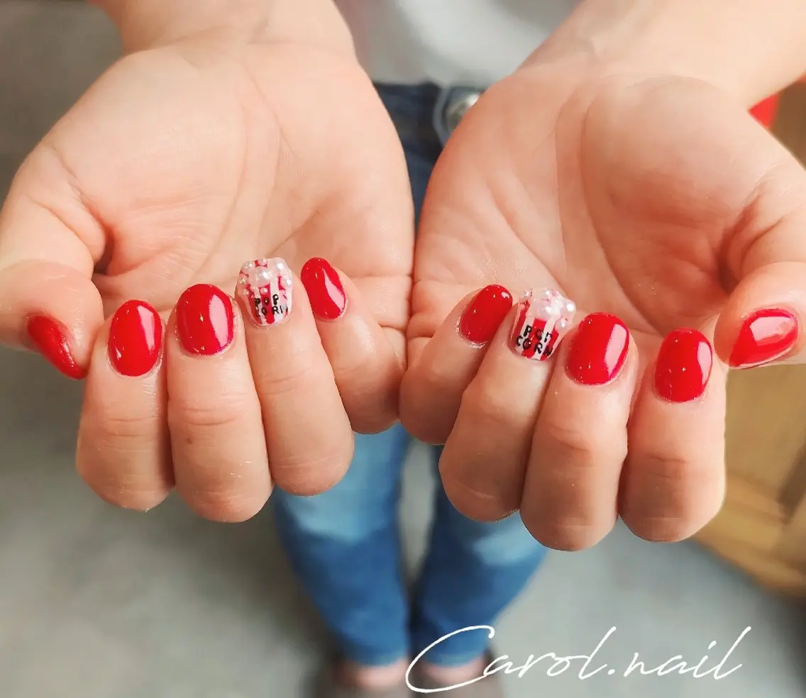 ネイル アートネイル ワンカラーネイル carol nailのネイルデザイン