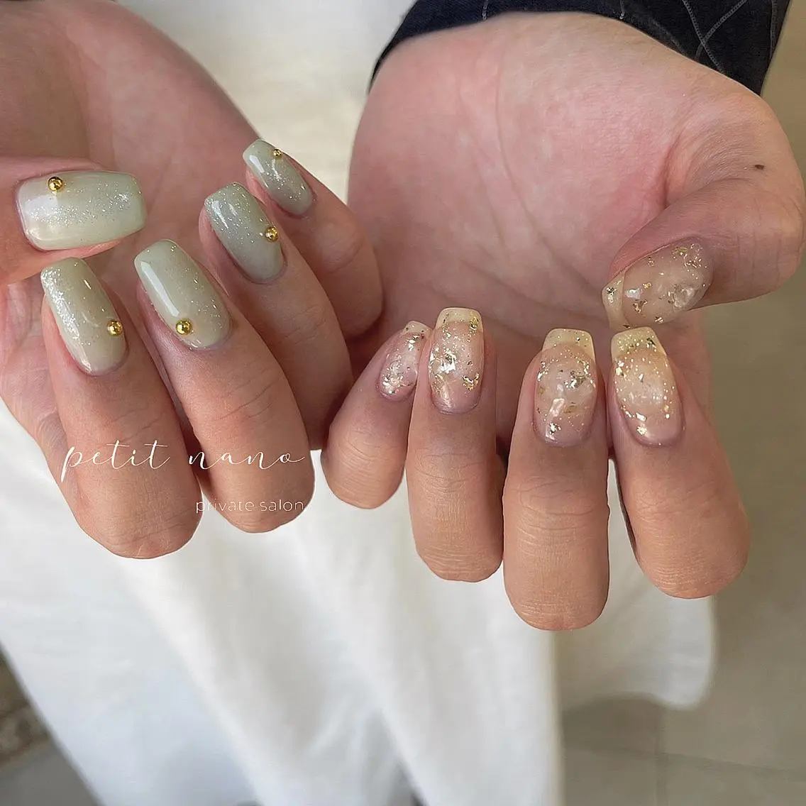 ネイル フットネイル ジェルネイル 韓国ネイル マグネットネイル ニュアンスネイル nail◯ petitnanoのネイルデザイン