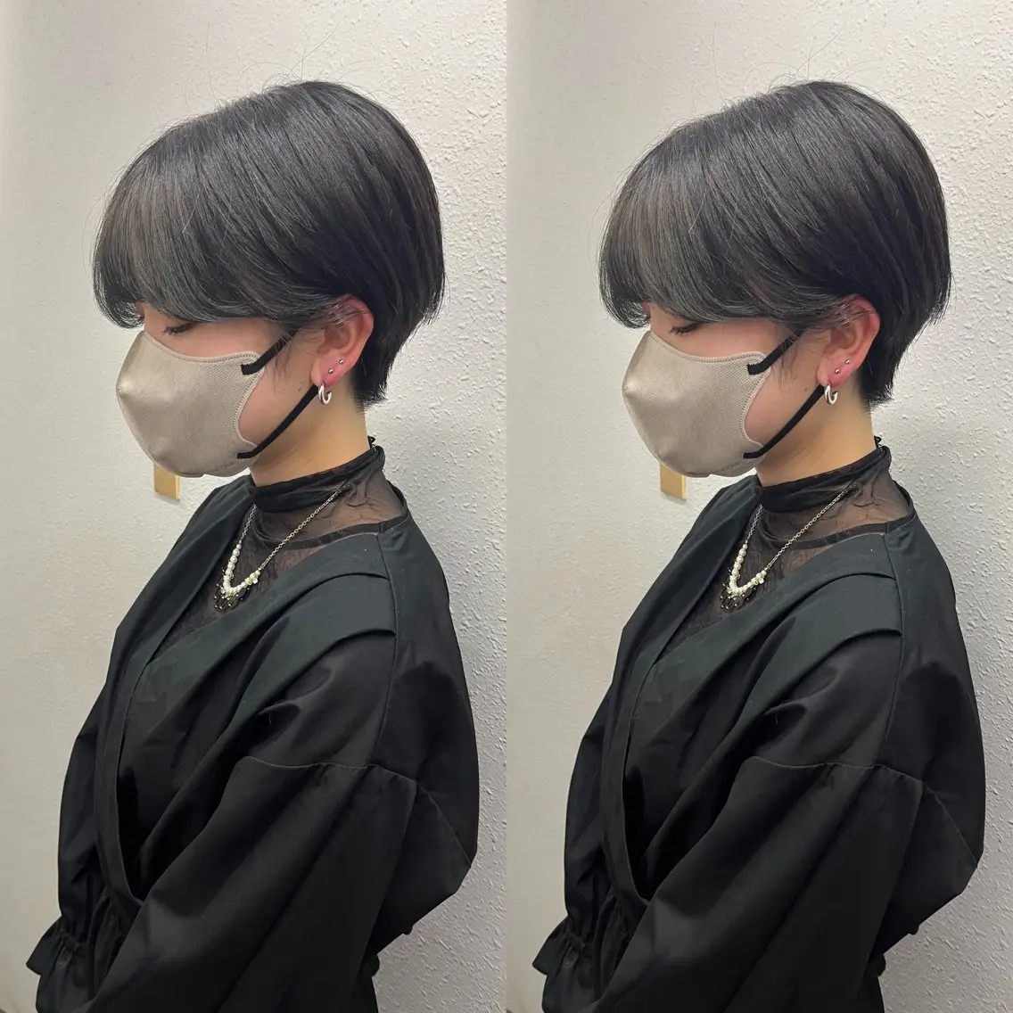 ショート レイヤー×透明感 Tatsuya💫のヘアスタイル