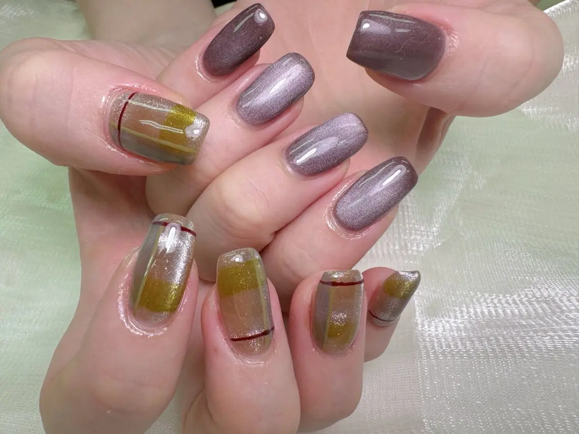 ネイル ニュアンスネイル ハンドネイル lucky nail 歌舞伎町のネイルデザイン