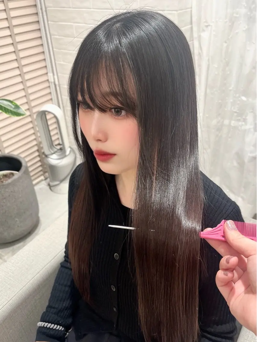 ロング パーマ 縮毛矯正 トリートメント stair:case 💖大類舞衣子💖のヘアスタイル