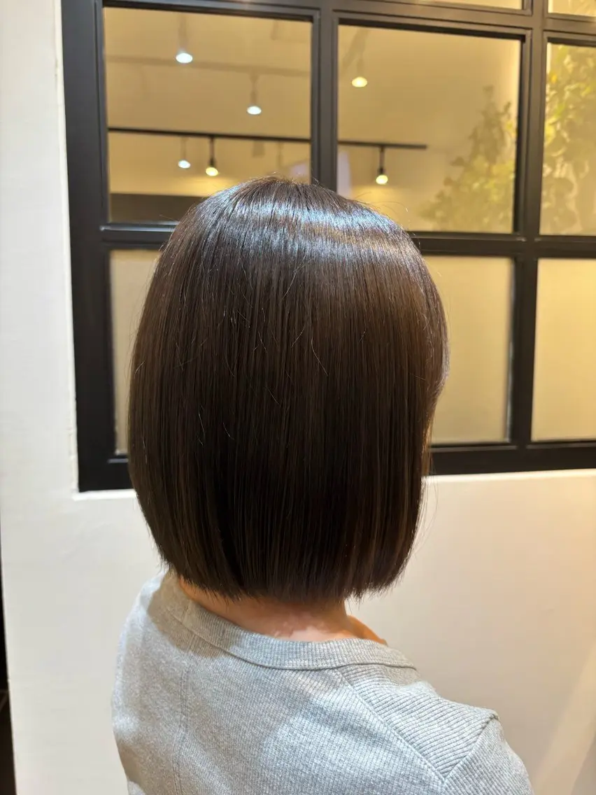 ミディアム カラー ダブルカラー オリーブカラー 縮毛矯正 トリートメント 酸熱トリートメント ヘアカラー トリートメント Rika🎀美髪矯正 /透明感カラー🫧のヘアスタイル