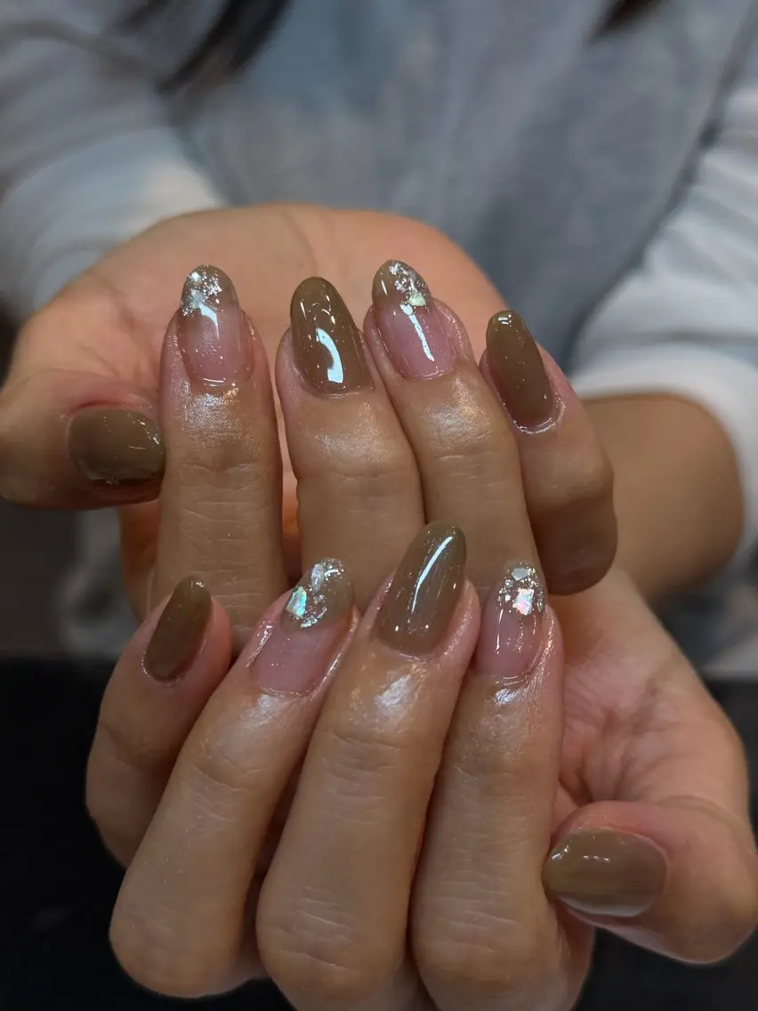ネイル ニュアンスネイル 矢伏 萌菜のネイルデザイン