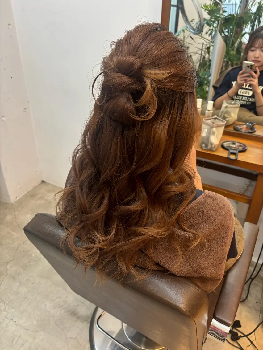 ロング ヘアアレンジ ヘアセット みぞぐち じゅりのヘアスタイル