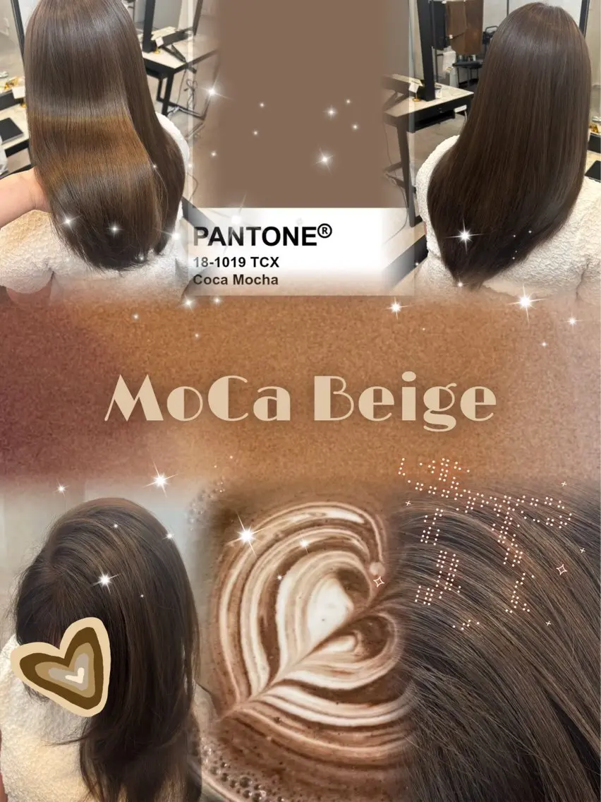 ロング カラー ベージュカラー ブリーチ 透明感カラー イルミナカラー モカベージュ ヘアカラー SHUKA🎀カラ ー/錦糸町/韓国風のヘアスタイル