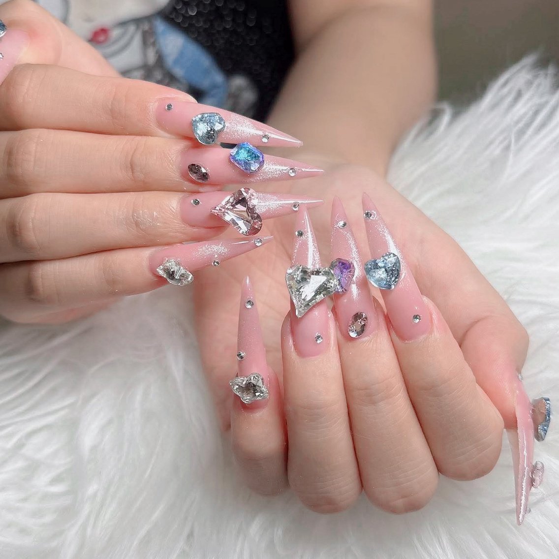ネイル フットネイル フレンチネイル グラデーション 韓国ネイル ロングネイル ハンドネイル Hani Nail Salonのネイルデザイン