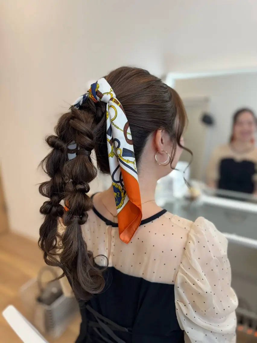 ロング ヘアセット ヘアメイクサロン viviのヘアスタイル