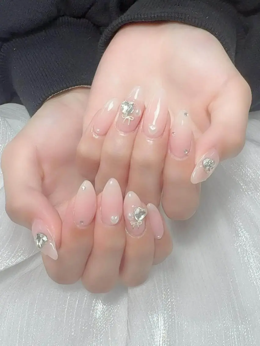 ネイル フレンチネイル グラデーション 韓国ネイル マグネットネイル ミラーネイル Squen Nail shinjukuのネイルデザイン