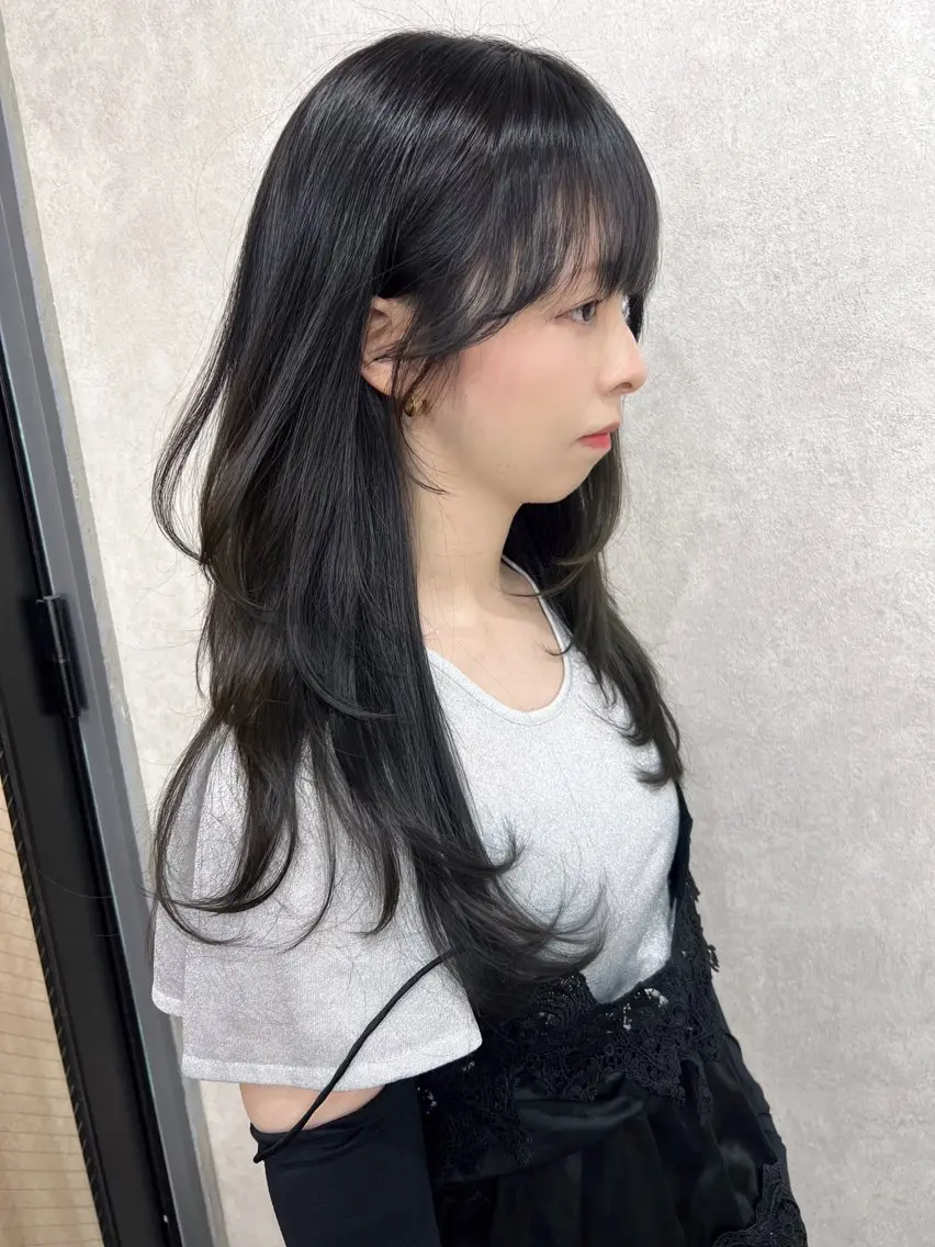 ロング カット ヘアカラー トリートメント maya🇰🇷韓国 レイヤー/顔まわりのヘアスタイル
