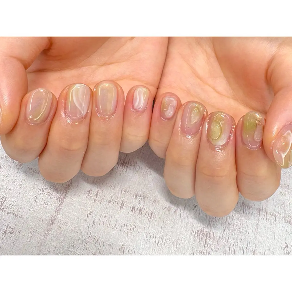 ネイル ハンドネイル 𖡼 yumenoのネイルデザイン