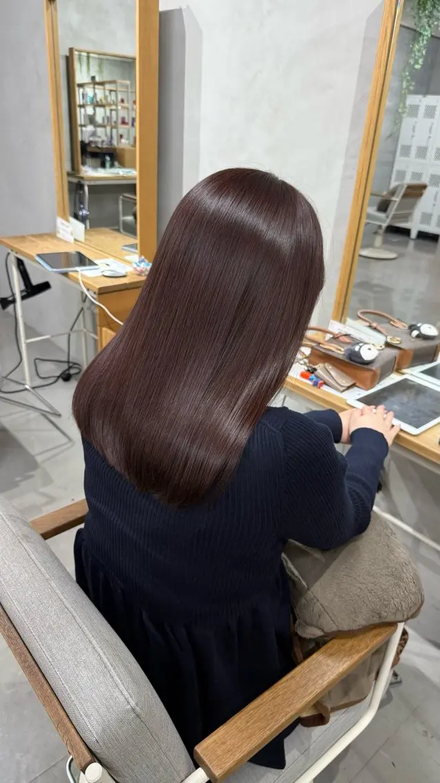 カラー カット ヘアカラー トリートメント 湯浅 慈園のヘアスタイル