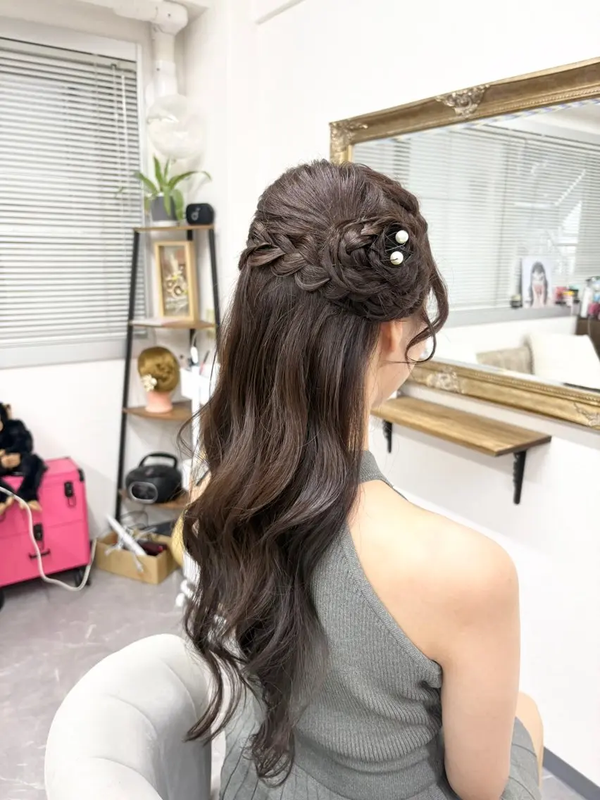 ヘアアレンジ 結婚式・ブライダル ヘアセット ヘアサロン ミカヅキのヘアスタイル