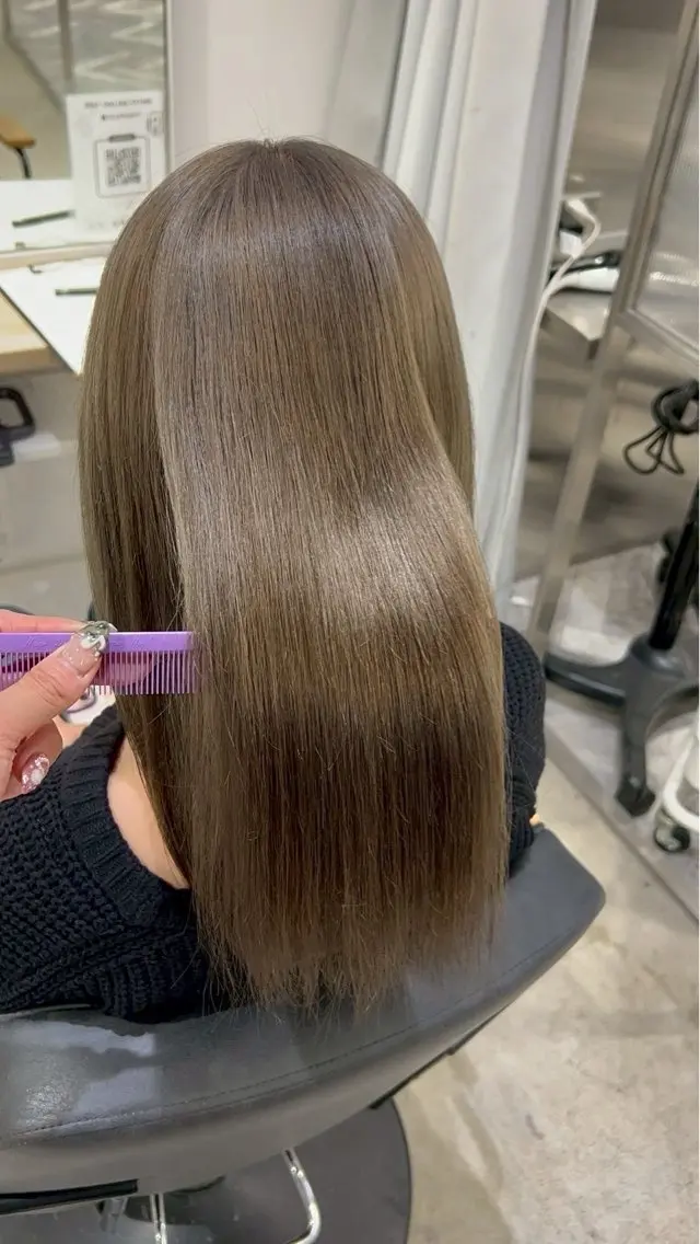 ロング カラー ヘアカラー トリートメント himari💜 暖色/レイヤーカットのヘアスタイル