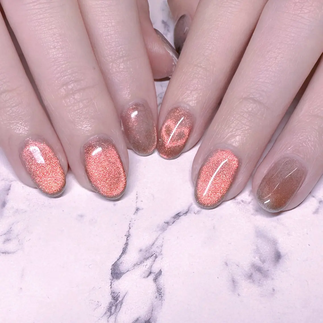 ネイル ハート I_p4ce 🍊あい🍊のネイルデザイン