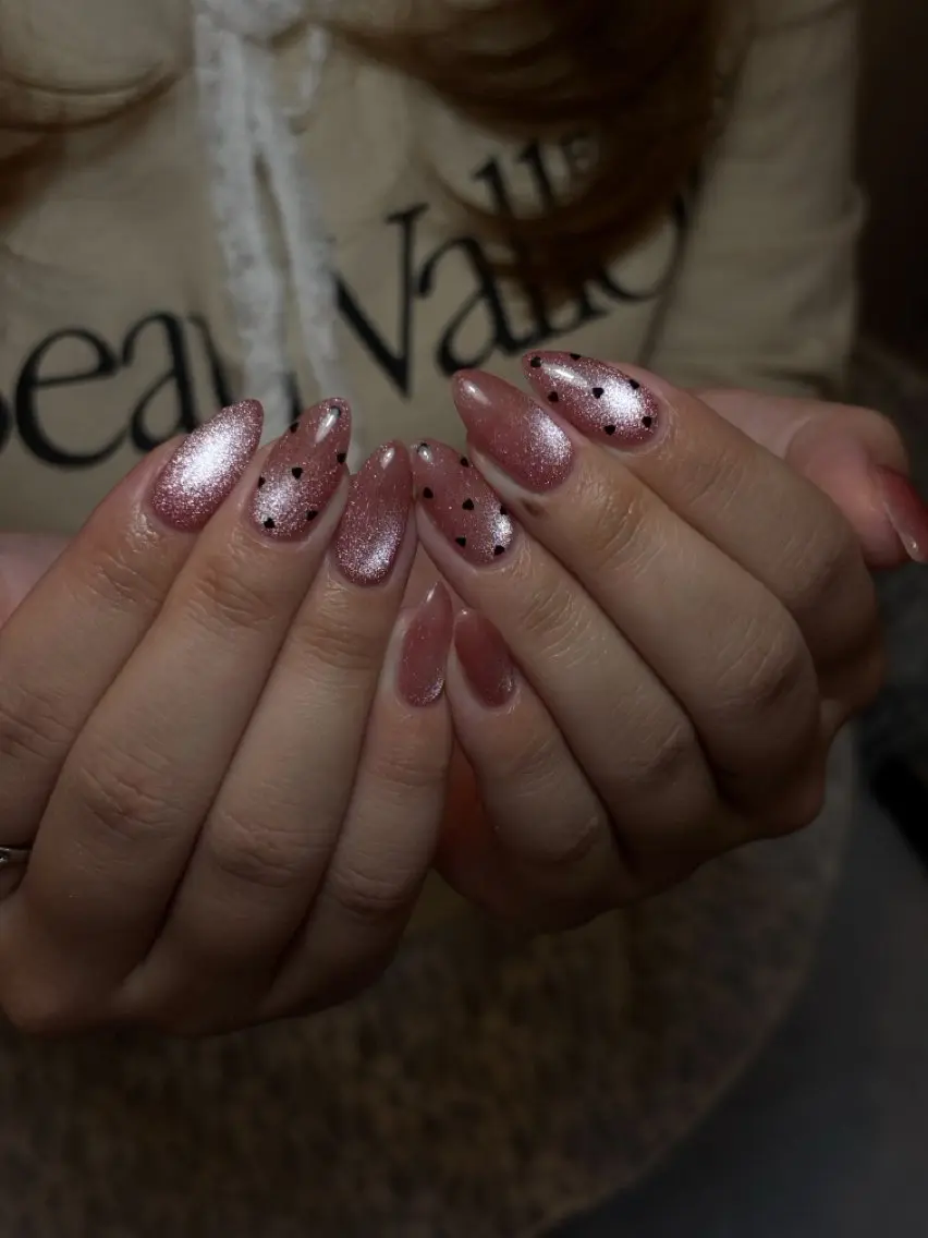 ネイル 長さ出し ジェルネイル 韓国ネイル マグネットネイル 持ち込み ハンドネイル amu.nail Tokoのネイルデザイン