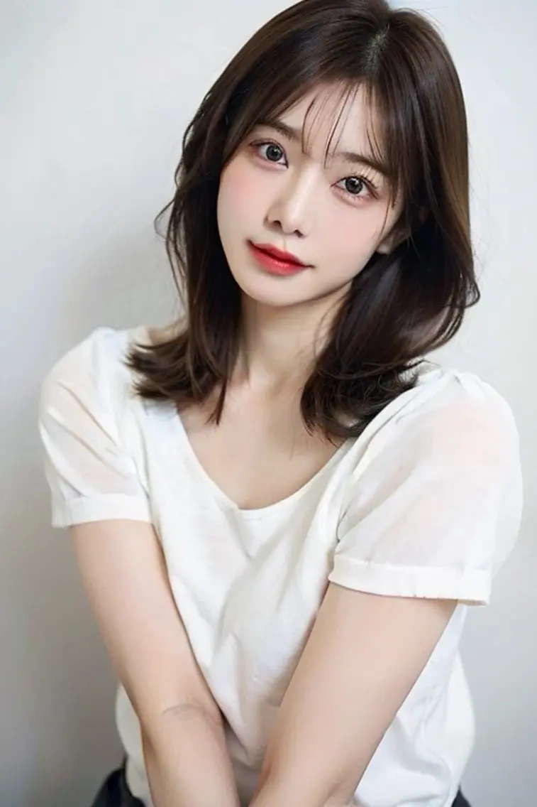 ミディアム カラー ヘアカラー パーマ 🌈髪質改善🌈 過去の1艶サラ体験✨のヘアスタイル