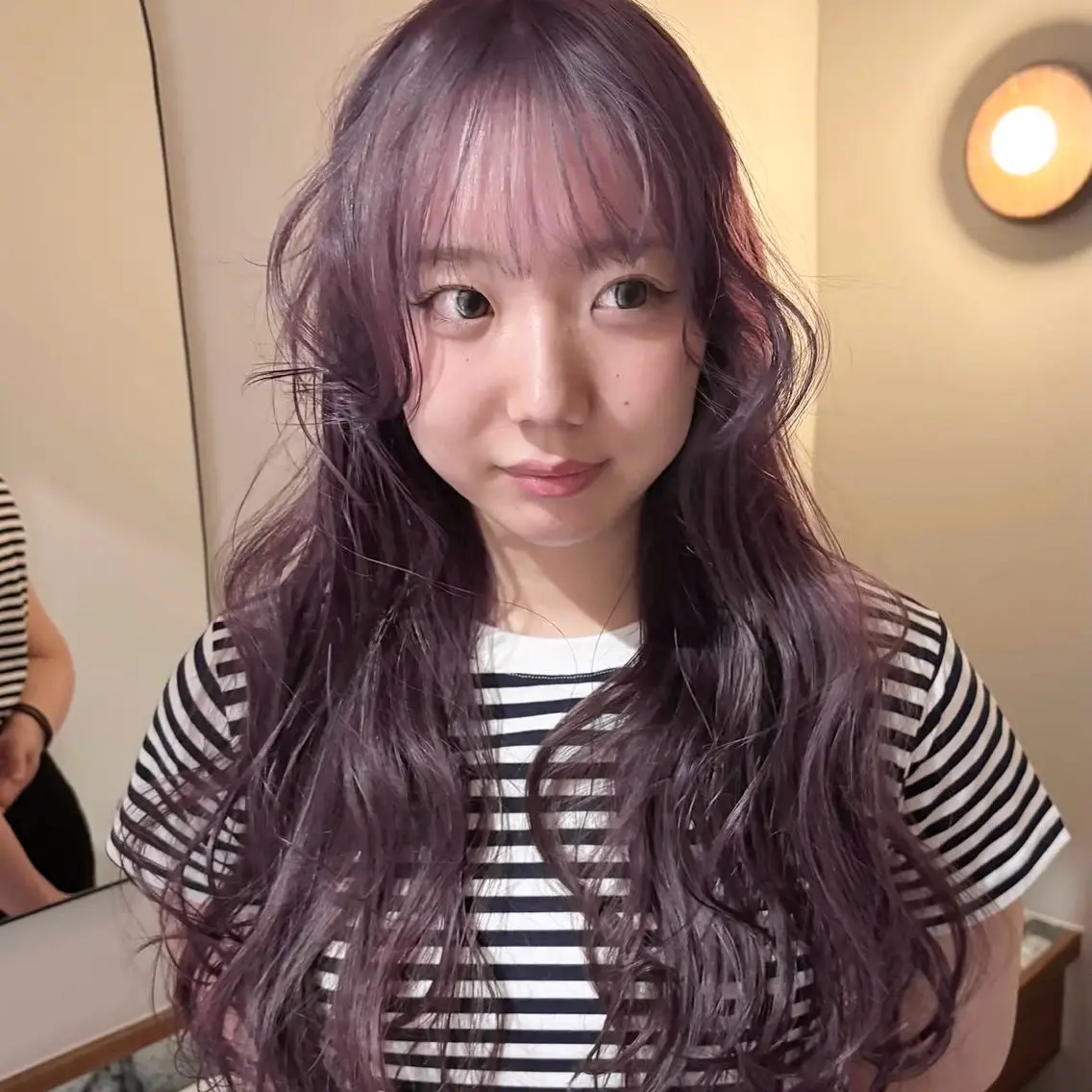 ロング ヘアカラー yuna🎀 ピンク・ラベンダーのヘアスタイル