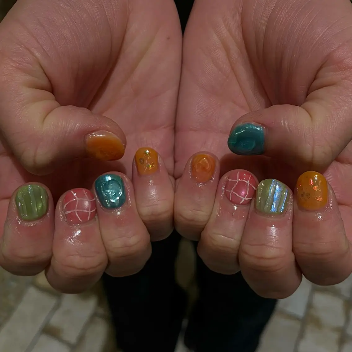 ネイル ショートネイル ハンドネイル Taketsugu Manaのネイルデザイン