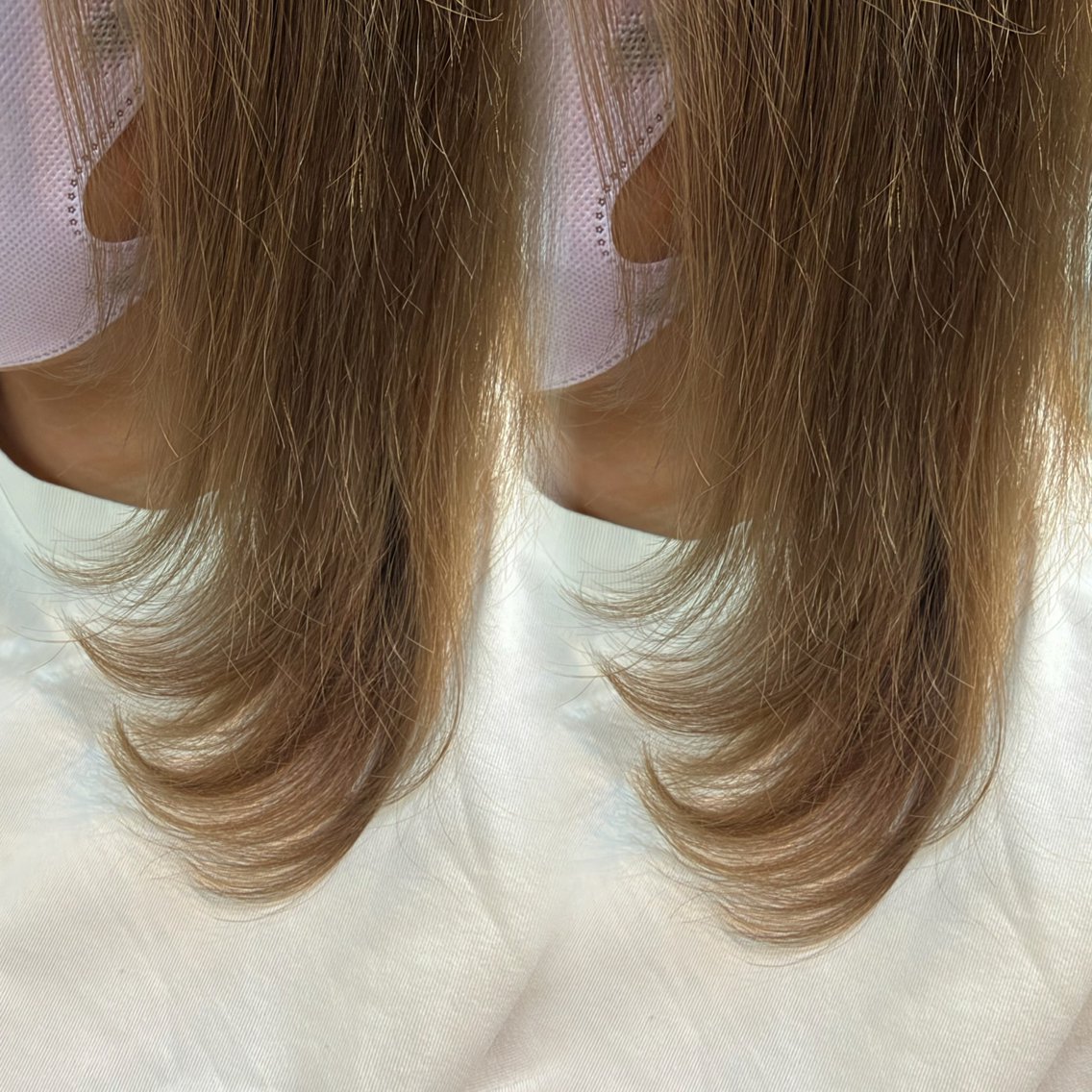 ミディアム カラー ミディアムレイヤー レイヤーカット カット ヘアカラー 🫧Kaho/ モデル募集🫧✂️のヘアスタイル