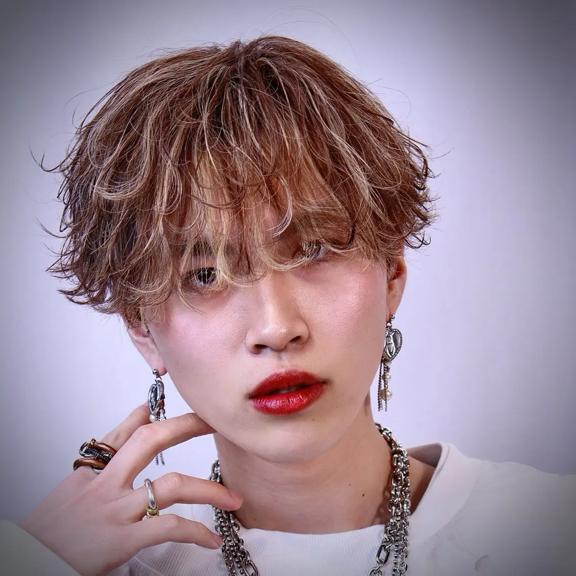 カラー パーマ メンズ カット パーマ ‎🤍モテ/メンズ KEISHO🩶のヘアスタイル