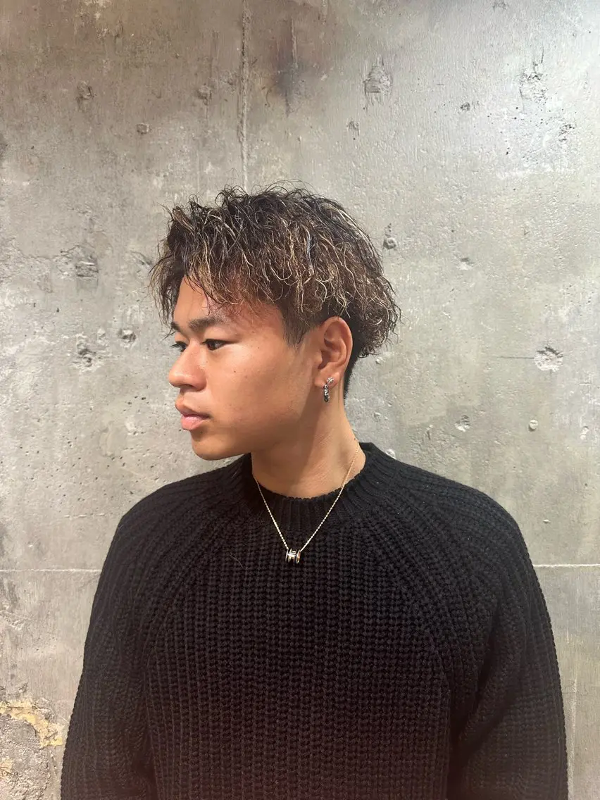 ショート パーマ メンズ メンズパーマ メンズ専門 Ryukiのヘアスタイル