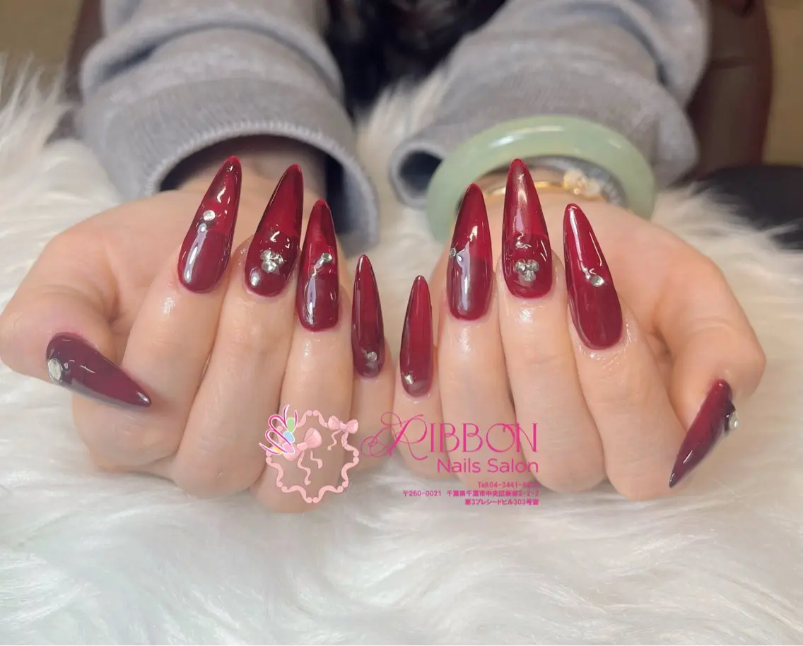 ネイル チークネイル フットネイル フレンチネイル グラデーション 韓国ネイル Ribbonnail salonのネイルデザイン