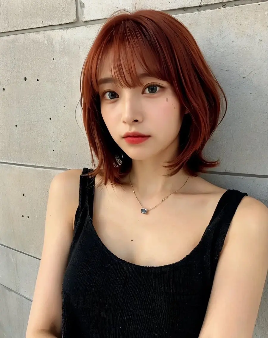カット➕ブリーチなしダブルカラー➕1stepトリートメントの写真