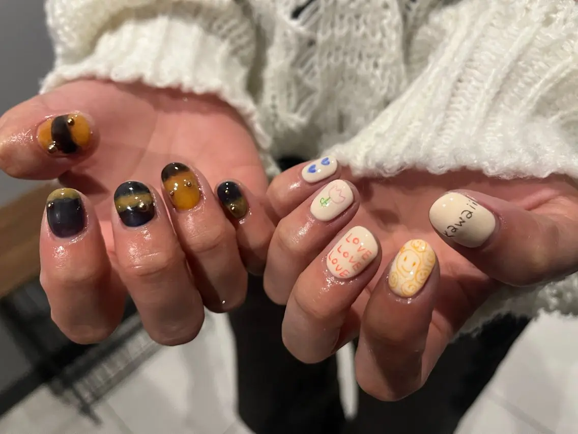 ネイル ハンドネイル Rimie Nagataのネイルデザイン