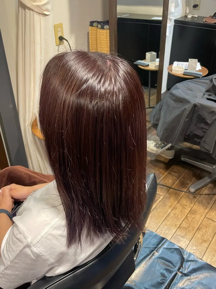 カラー ヘアカラー トリートメント 瀬田/カラーモデル /山本 怜沙のヘアスタイル