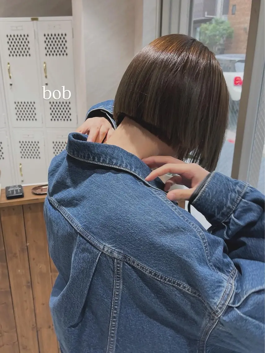 ショート カラー カット ヘアカラー トリートメント 🩵ボブ/レイヤー /髪質改善🩵のヘアスタイル