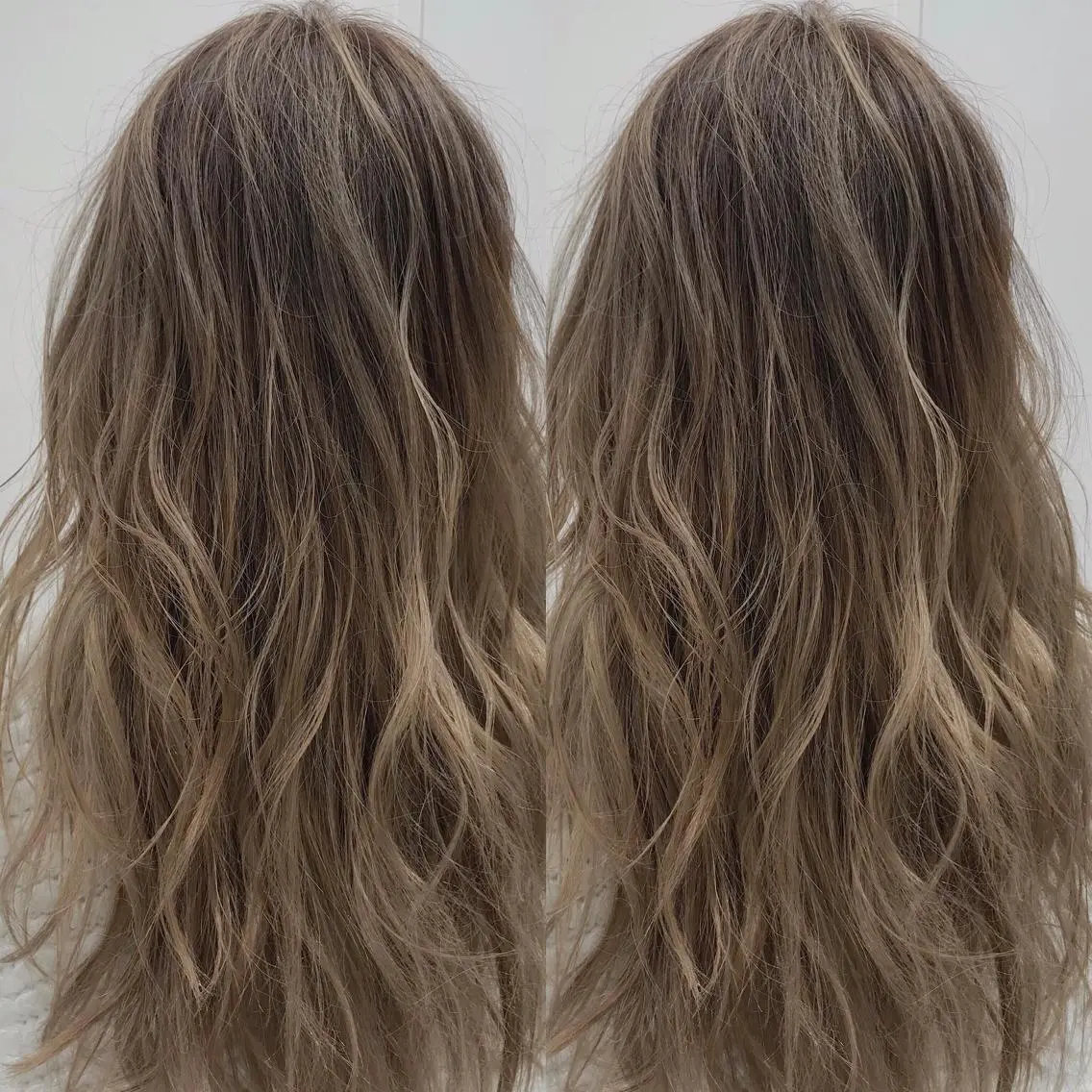 ロング カラー ベージュカラー ブロンド ブロンドベージュ グラデーションカラー ハイライトカラー AGU akariのヘアスタイル