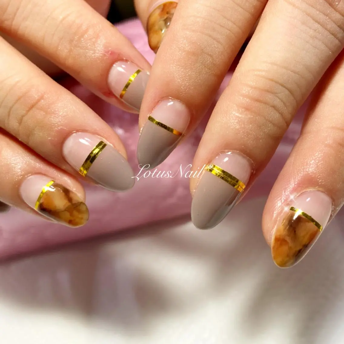 ネイル ニュアンスネイル ハンドネイル Lotus Nailのネイルデザイン