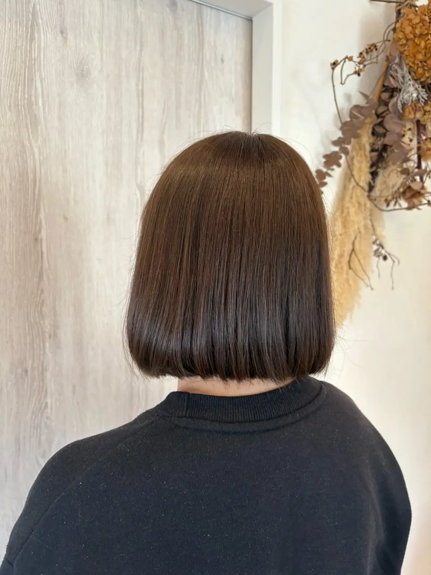 ミディアム カット ヘアカラー 衛藤 澄玲のヘアスタイル