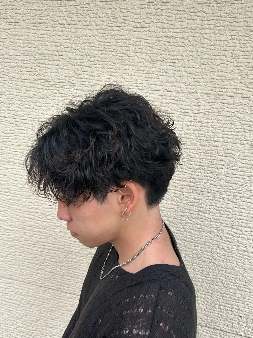パーマ メンズ メンズパーマ カット パーマ 永田 雄真のヘアスタイル