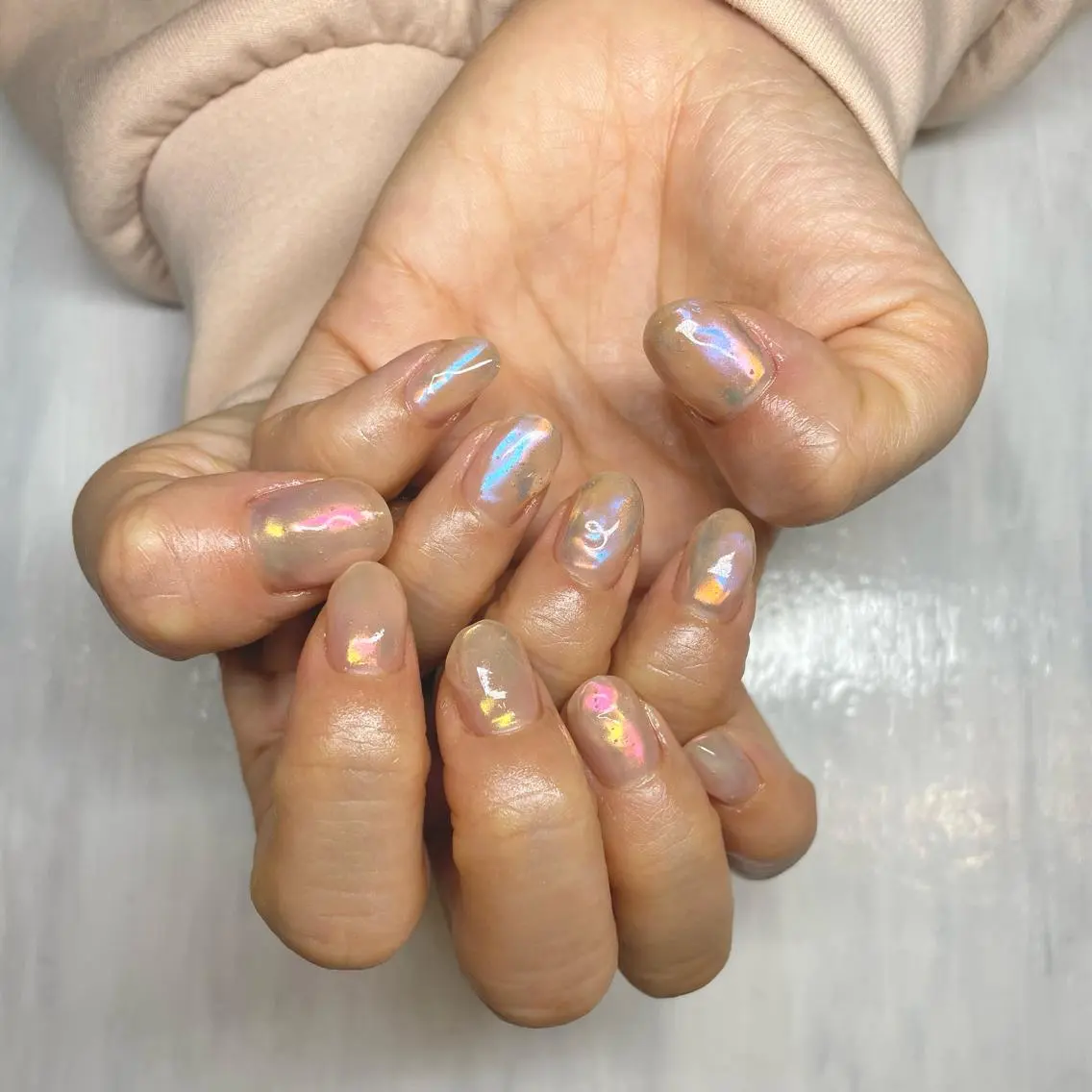 ネイル オーロラネイル Nail Room uimのネイルデザイン