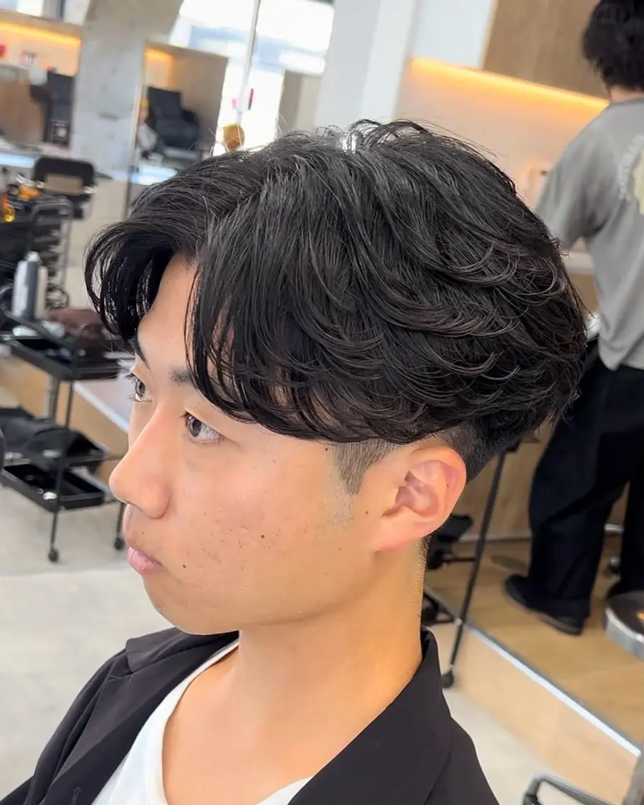 【2回目以降の方はこちら】骨格矯正メンズカット×フェザーパーマ🪶の写真