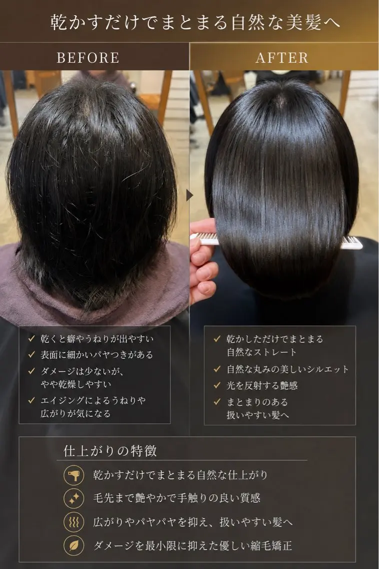 ショート カット 縮毛矯正 トリートメント 武蔵小杉/縮毛矯正 髪質改善/大森勝馬のヘアスタイル