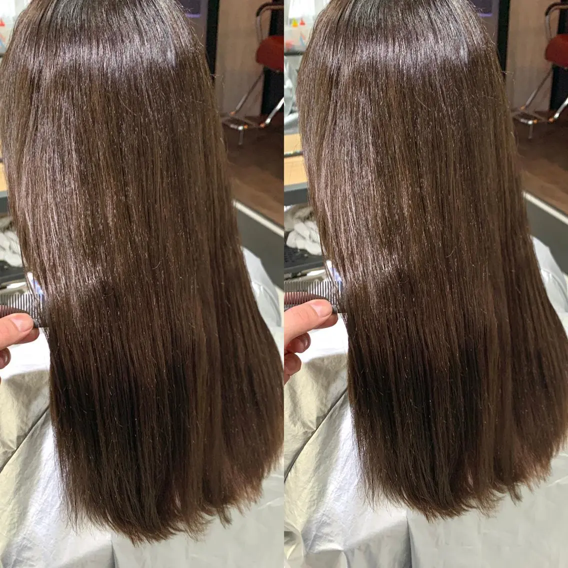 ロング パーマ 髪質改善 ストレートパーマ ヘアカラー トリートメント 岡崎勇人/レイヤー/ 韓国/ケラチンTRのヘアスタイル
