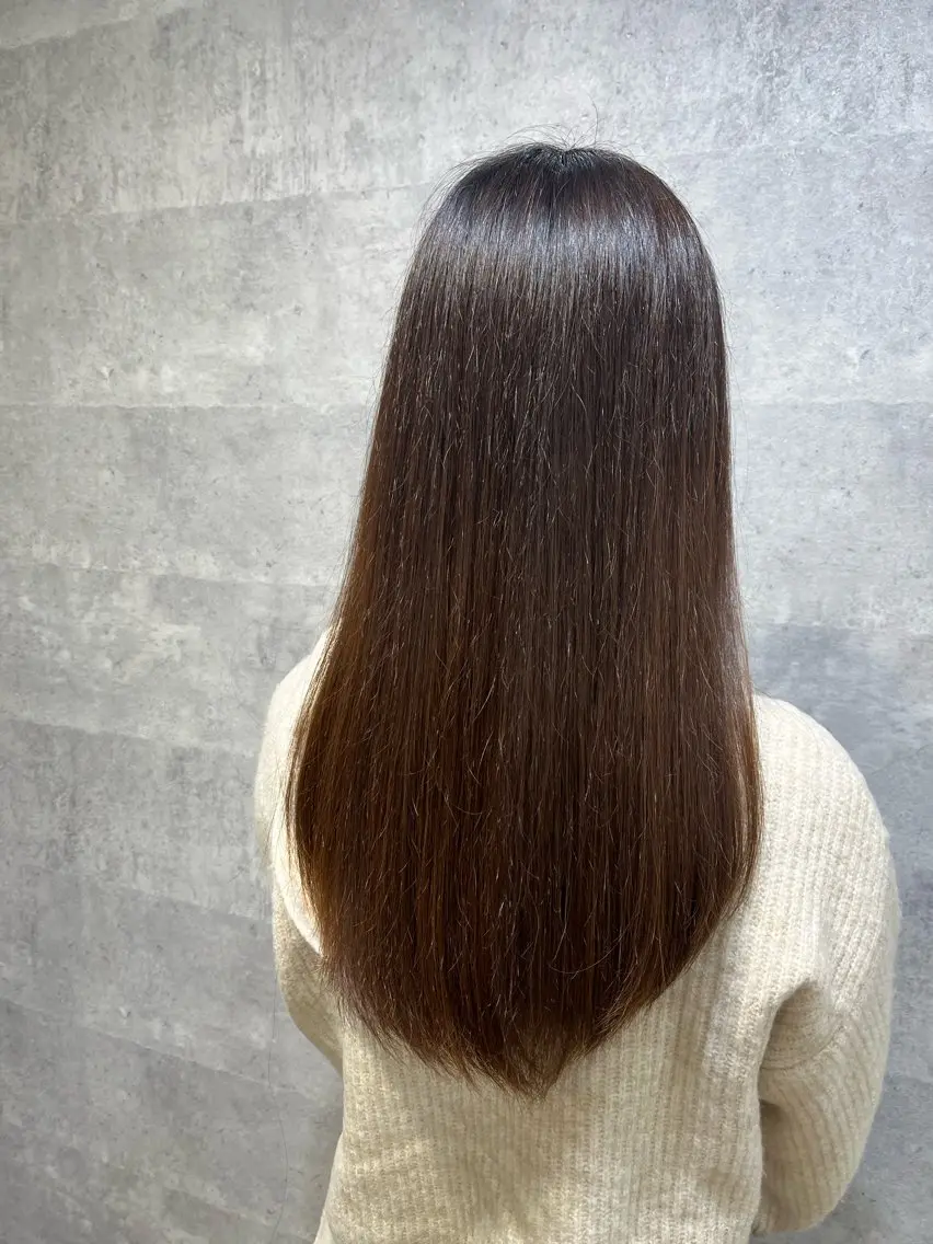 ロング カラー 紫音 cutwells郡山のヘアスタイル