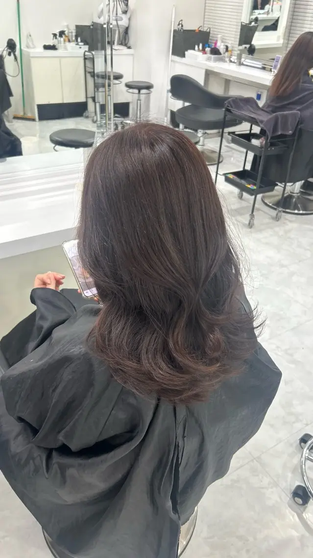 カラー パーマ ヘアアレンジ メンズ キッズ ベージュブラウン 🎀Himari🎀のヘアスタイル