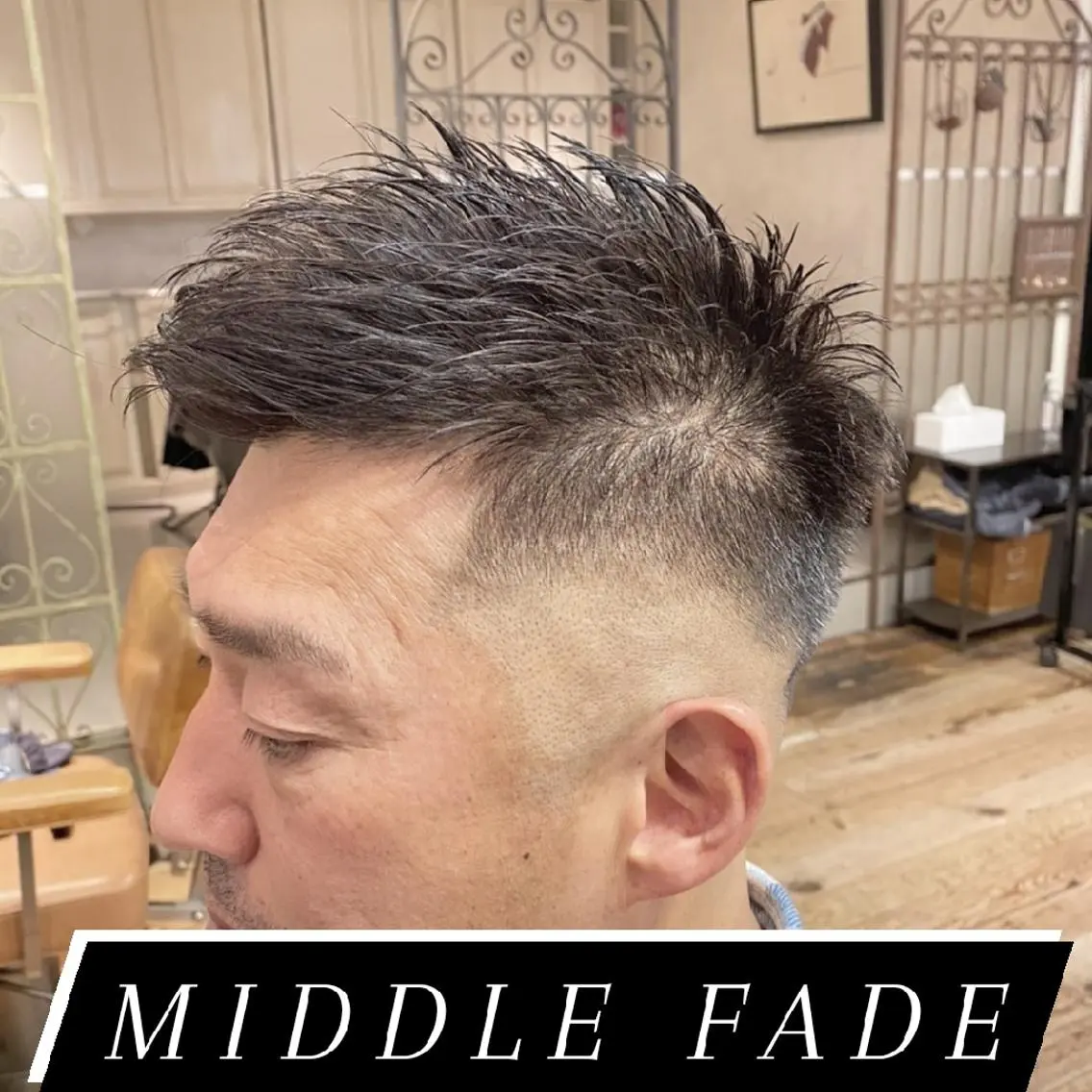 ショート メンズ カット メンズ/フェード/ バーバー/盛山大地のヘアスタイル