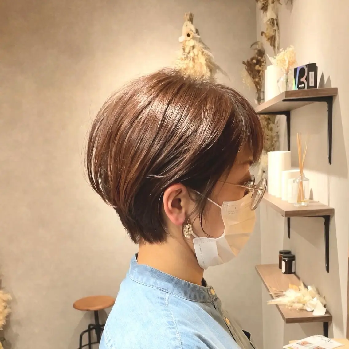 19時以降限定カット+髪質改善カラー＋トリートメントモデル<期間限定>※顔出し、SNS.ホットペッパー掲載が条件です！の写真