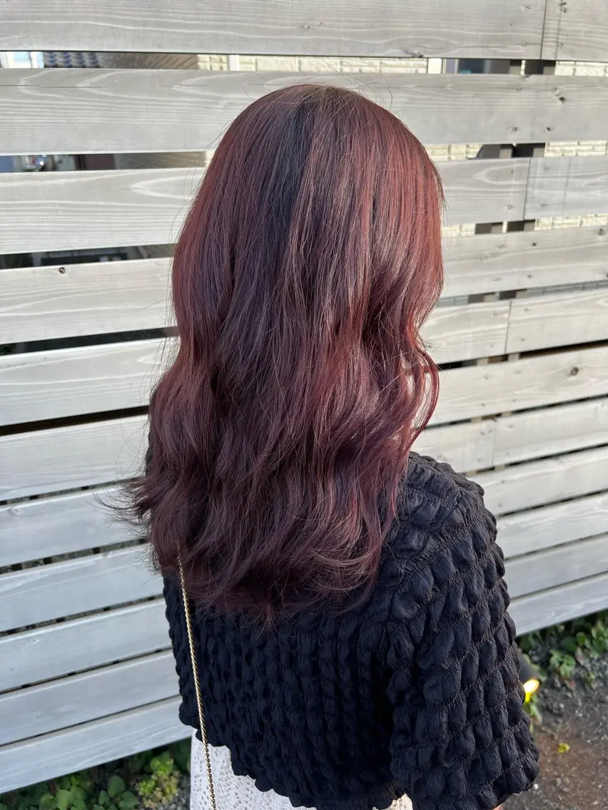 セミロング カラー アッシュ 黒髪 ブリーチ ブルーカラー ブルーブラック 🌿寄り添い型美容師 🌿yuiのヘアスタイル