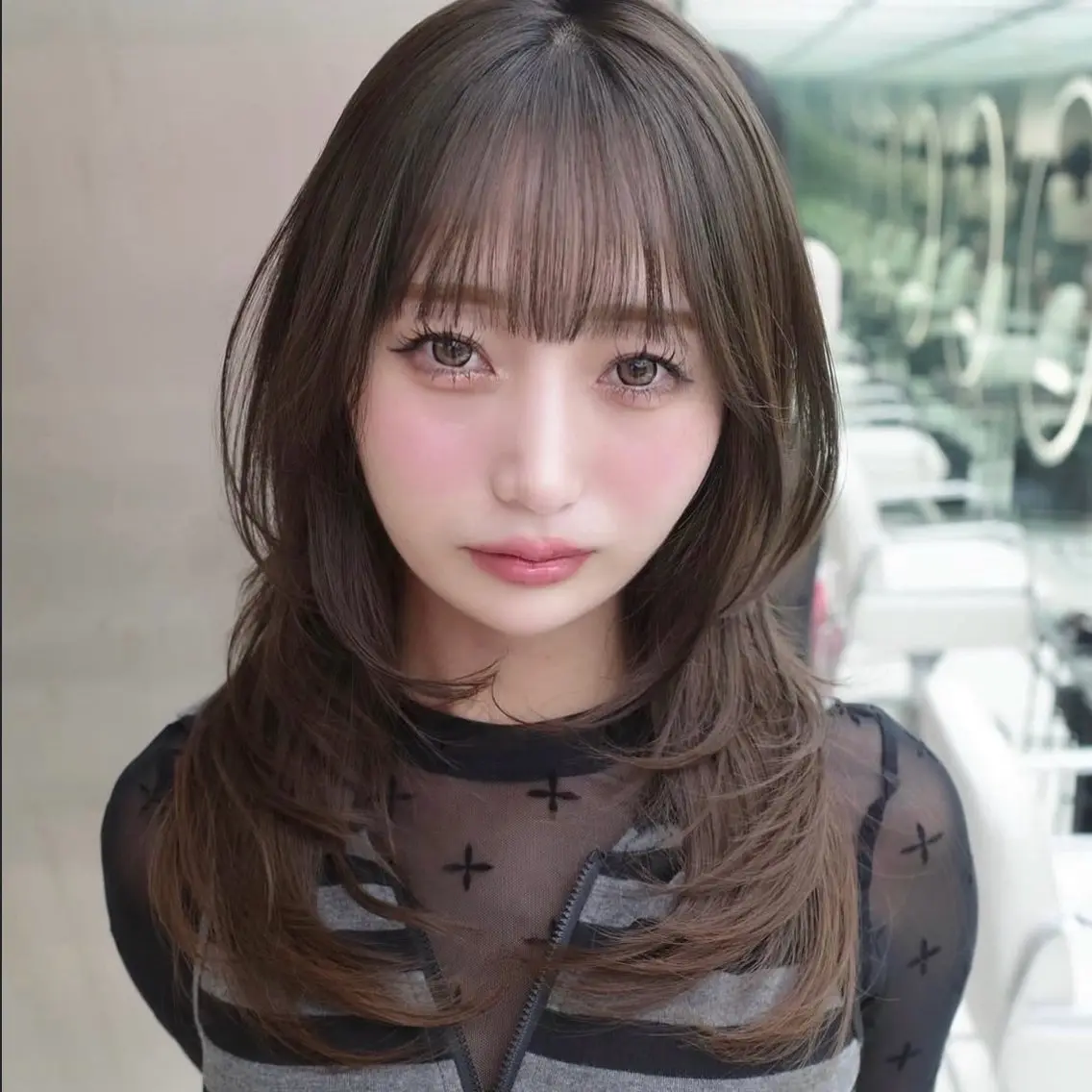 【💕盛れる韓国ヘア💕】ハイレイヤー＋赤み消しカラー¥7,700（通常¥11,000）の写真