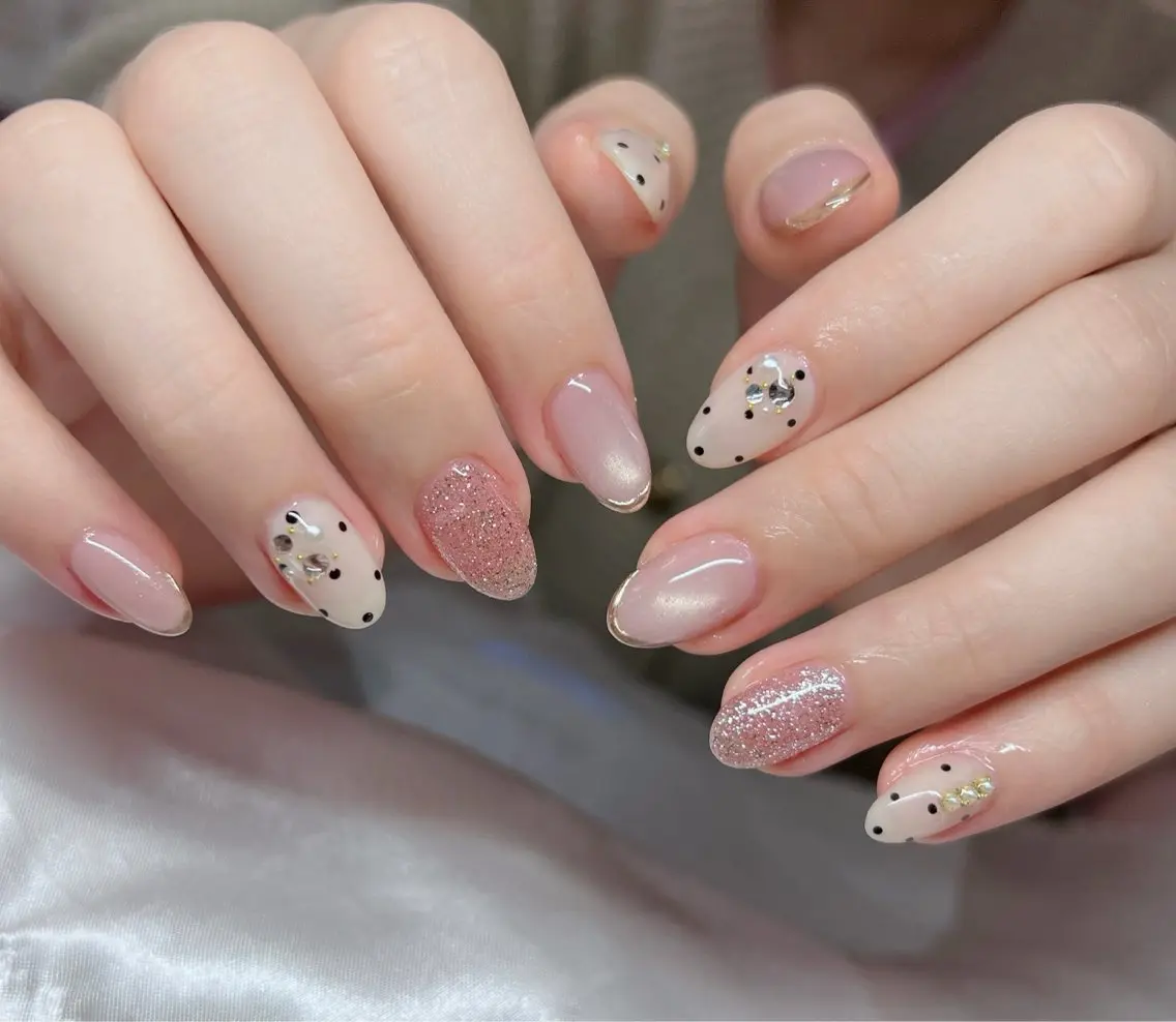 ネイル 🎀PG🩵 ネイルサロンのネイルデザイン