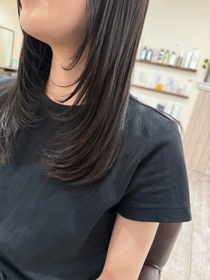 ロング カラー 髪質改善 レイヤーカット ロング カット トリートメント 新越谷noble店長 松本拓也▶◀*.のヘアスタイル
