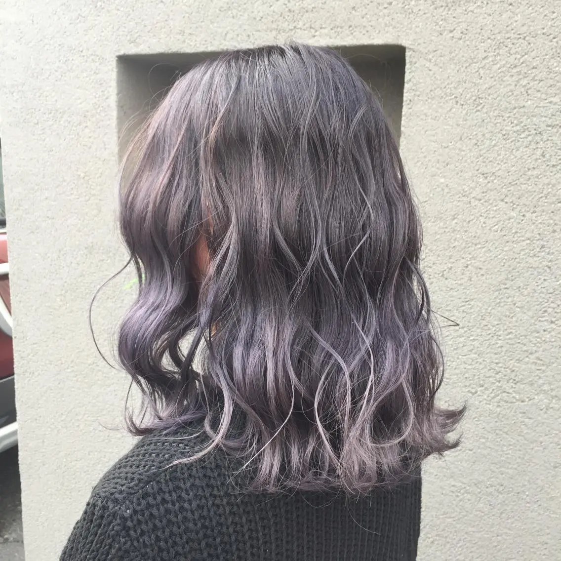 ミディアム maco 艶感ハイトーン🦋のヘアスタイル